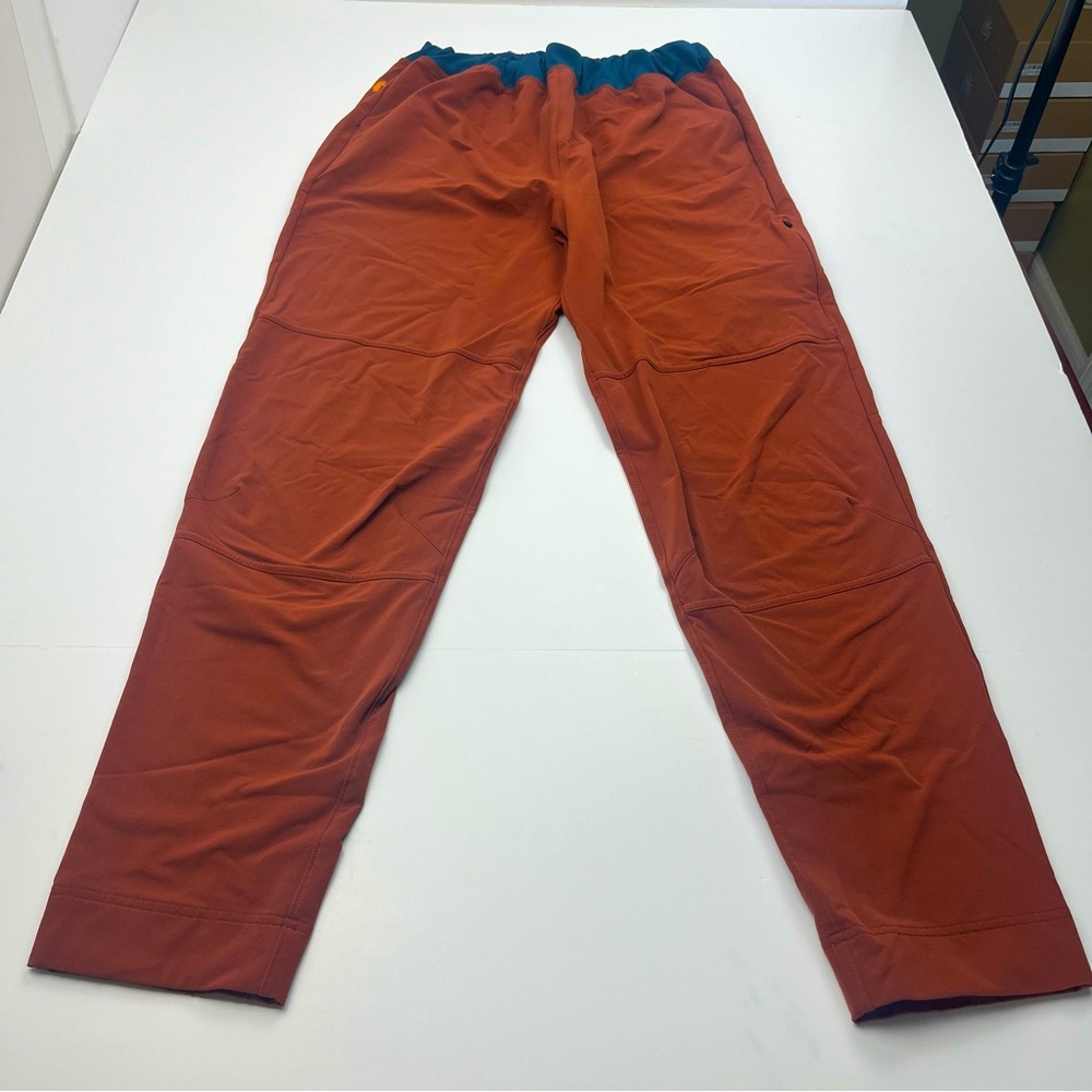 Cotopaxi Men's Large Lightweight Rust Orange Baja‎ Pants Pull-on Outdoor *FLAW
